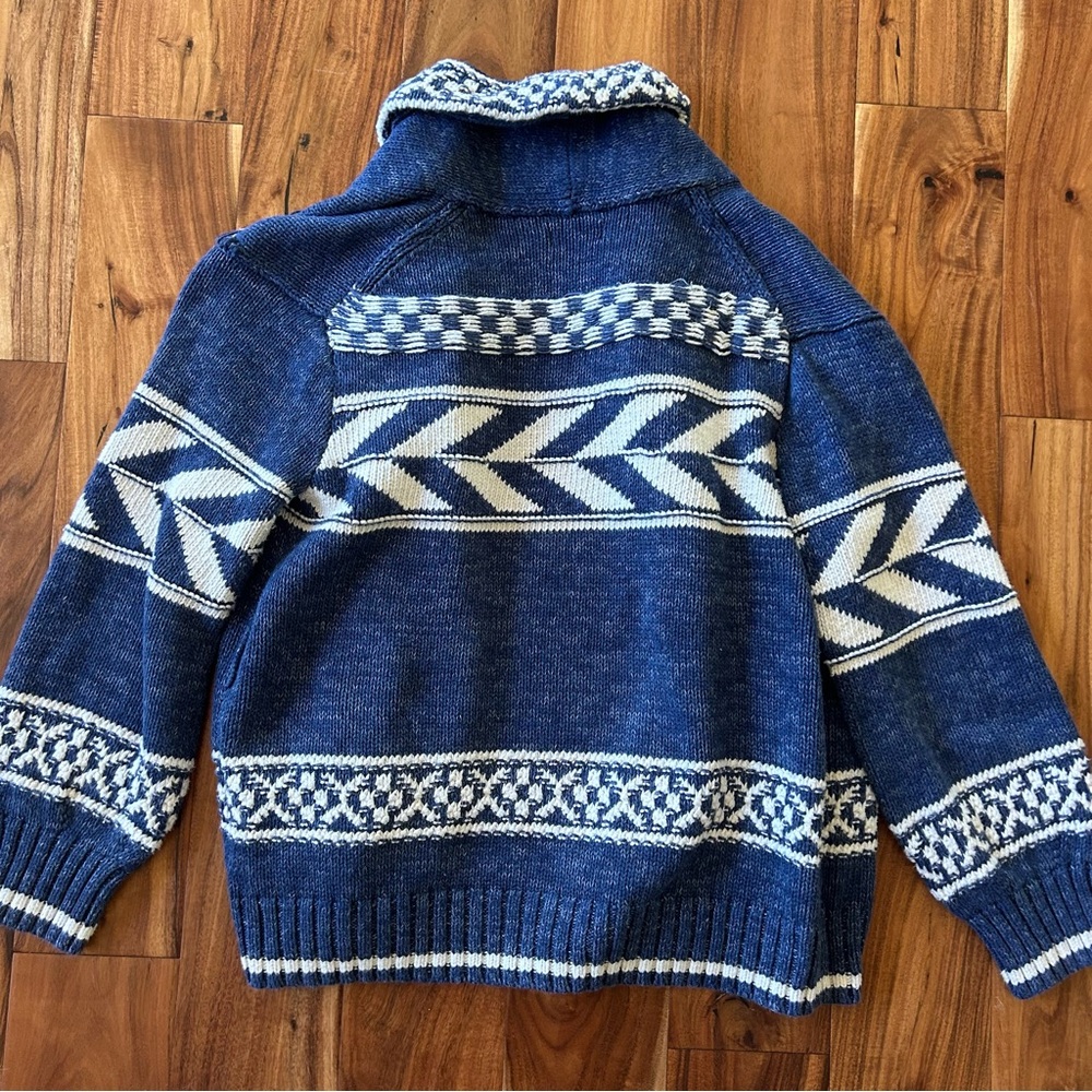 Polo by Ralph Lauren Geo-Stripe Cotton-Linen Cardigan - Picture 7 of 8